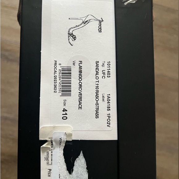 Versace Pink Satin Crystal Embellished Heels 41 - Picture 3 of 3